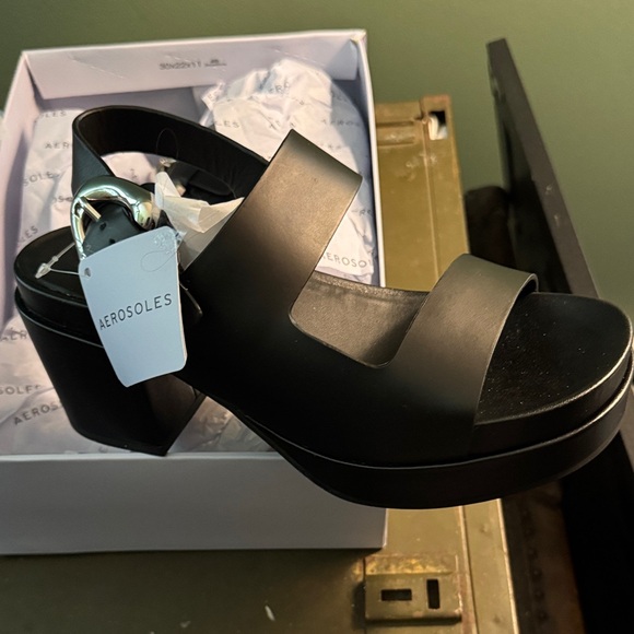 AEROSOLES Black Women's Mules - Picture 1 of 7
